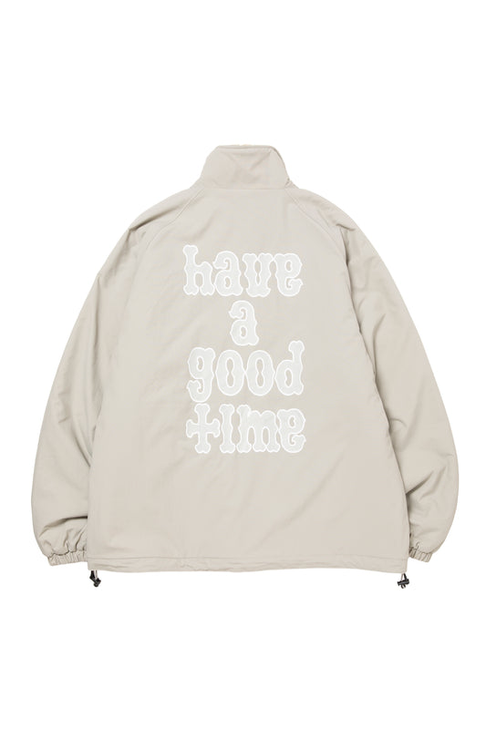 PLAYBALL LOGO REVERSIBLE BOA JACKET BEIGE