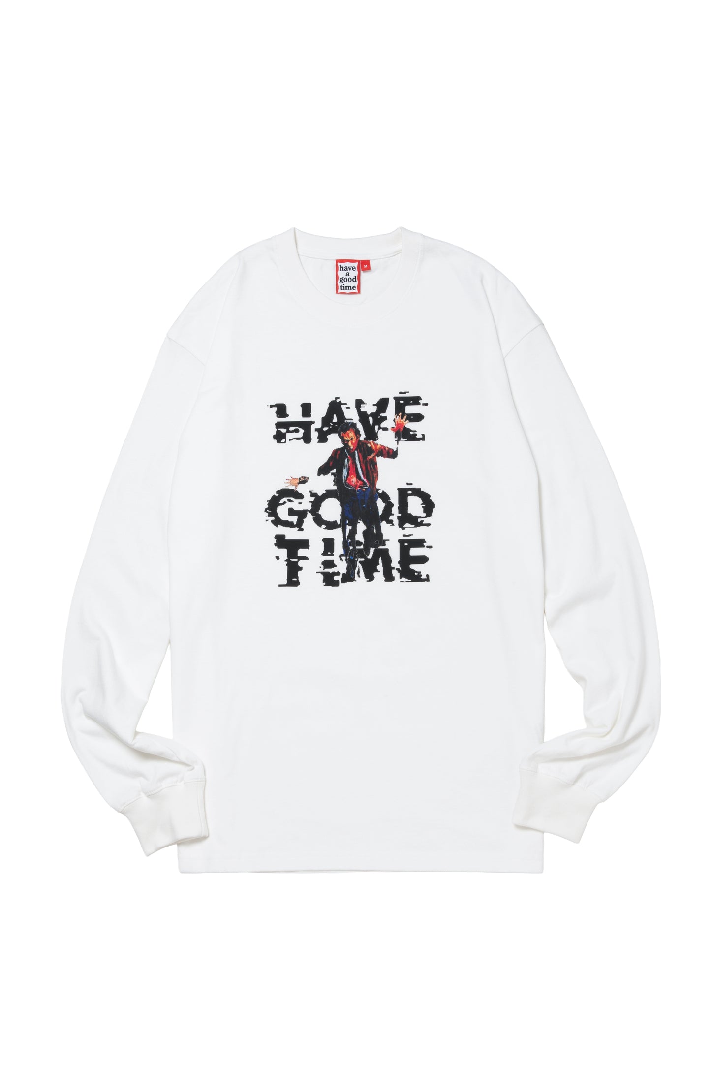 GOOD DROME L/S TEE WHITE
