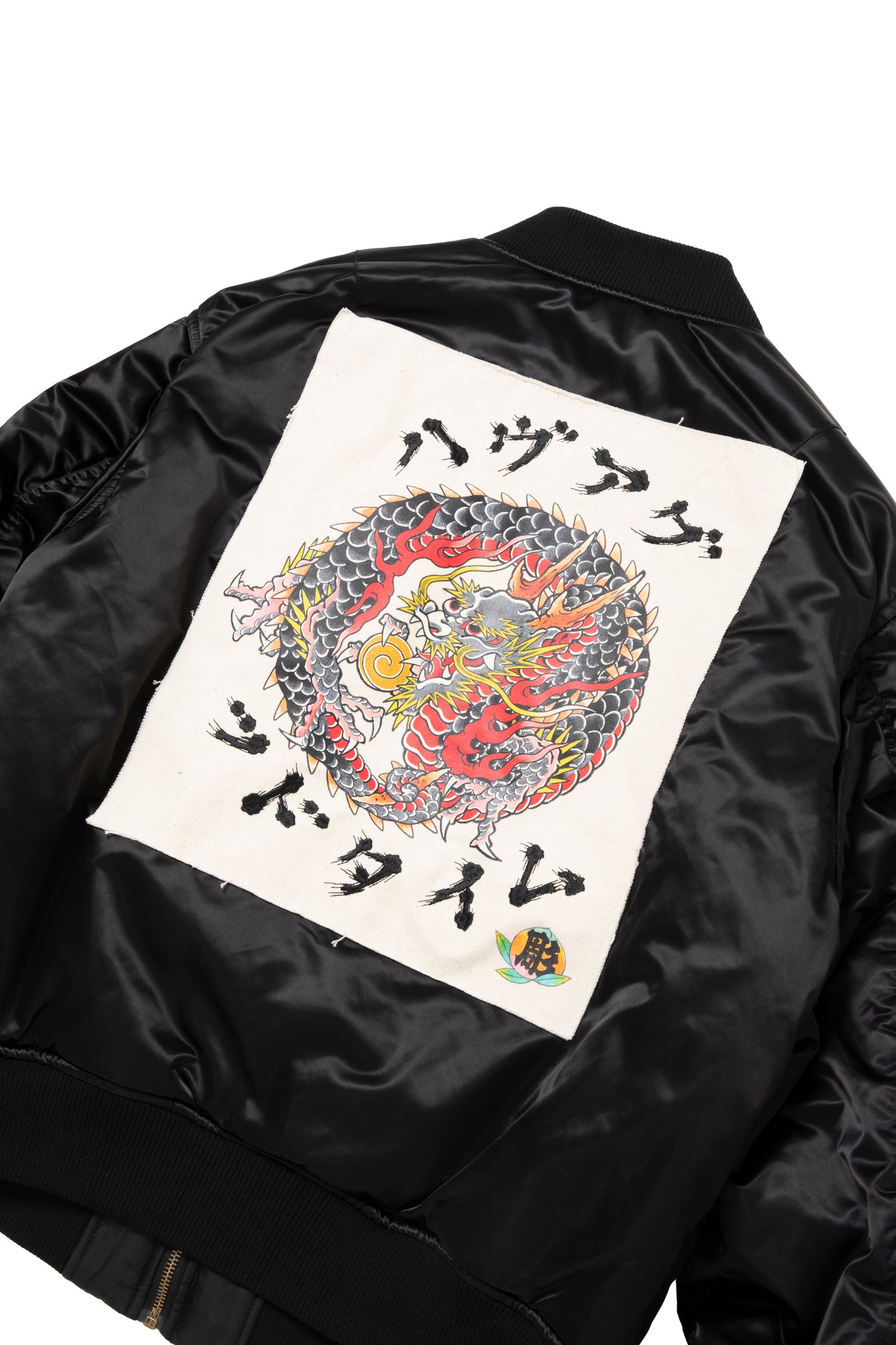 DRAGON CIRCLE REVERSINLE MA-1 JACKET BLACK