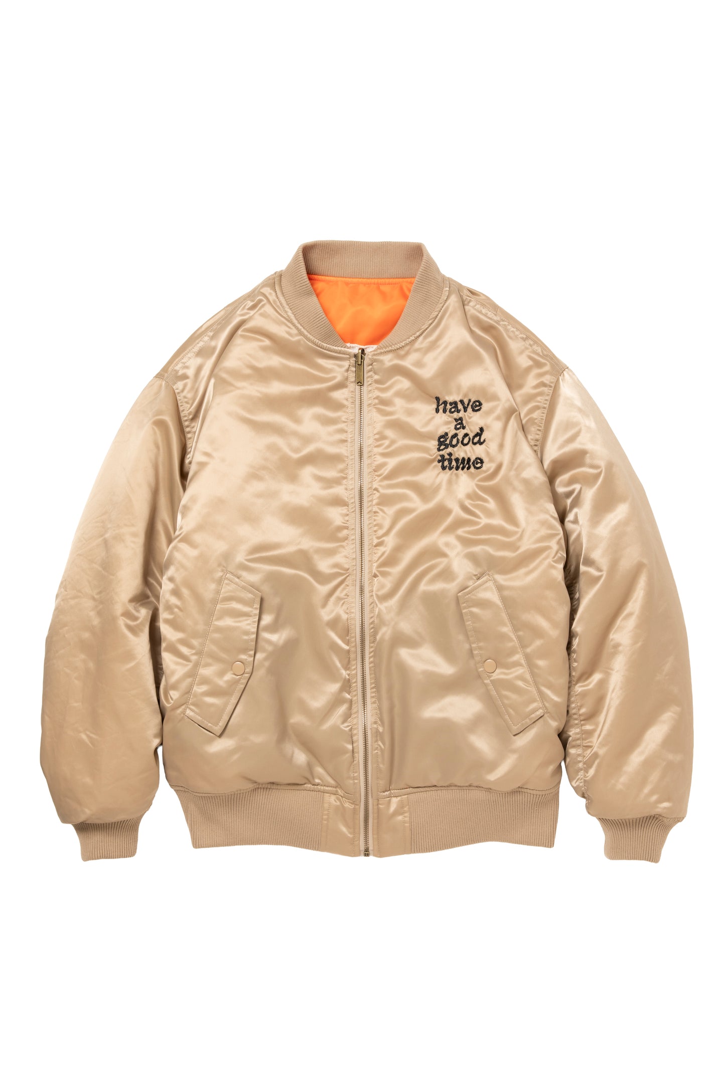 DRAGON CIRCLE REVERSINLE MA-1 JACKET BEIGE