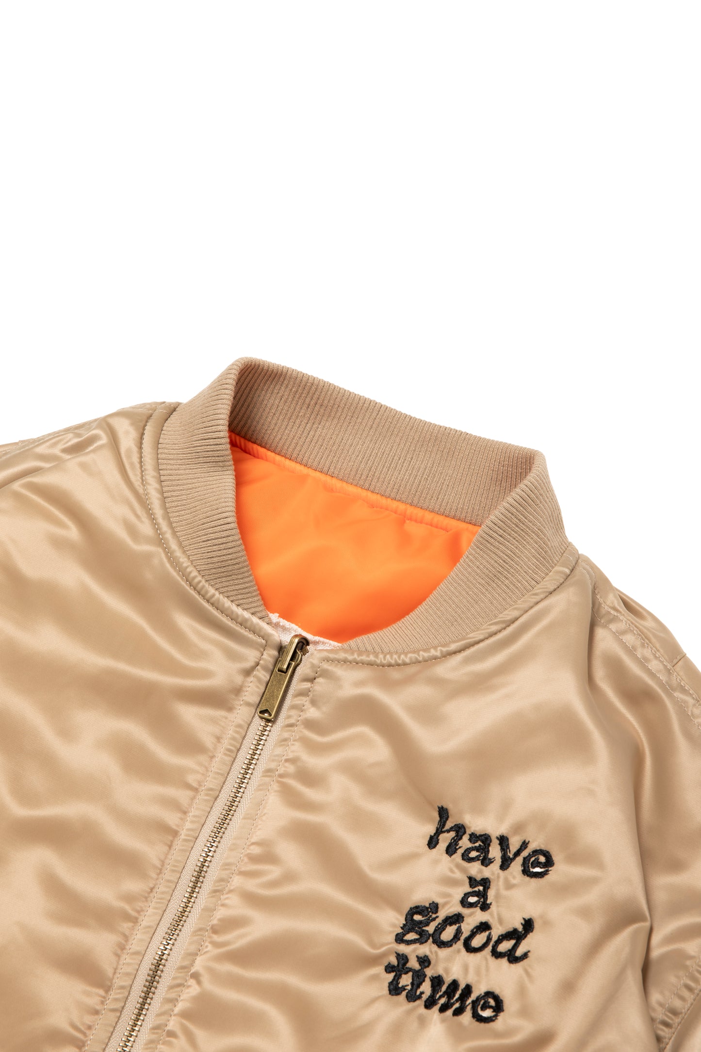 DRAGON CIRCLE REVERSINLE MA-1 JACKET BEIGE