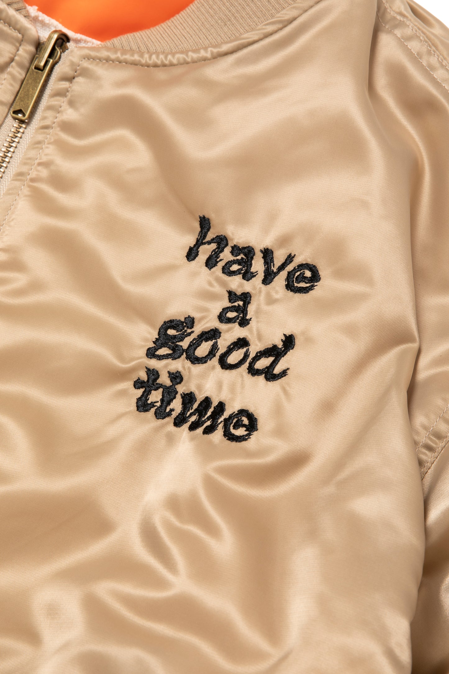 DRAGON CIRCLE REVERSINLE MA-1 JACKET BEIGE