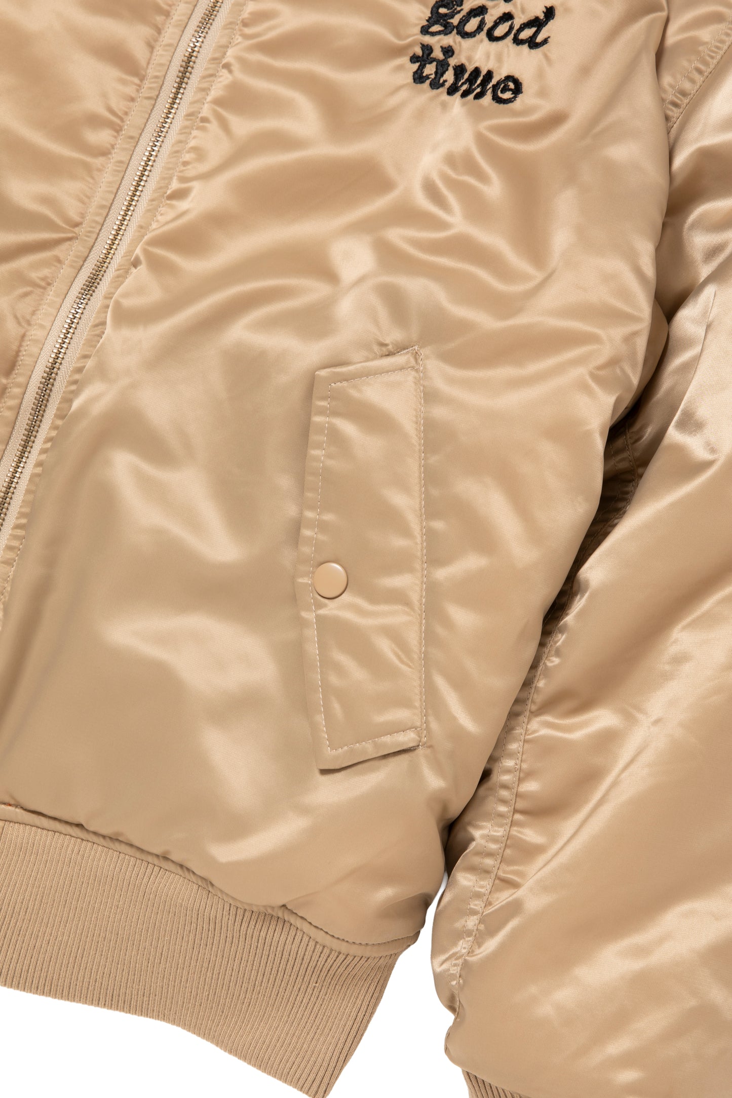 DRAGON CIRCLE REVERSINLE MA-1 JACKET BEIGE