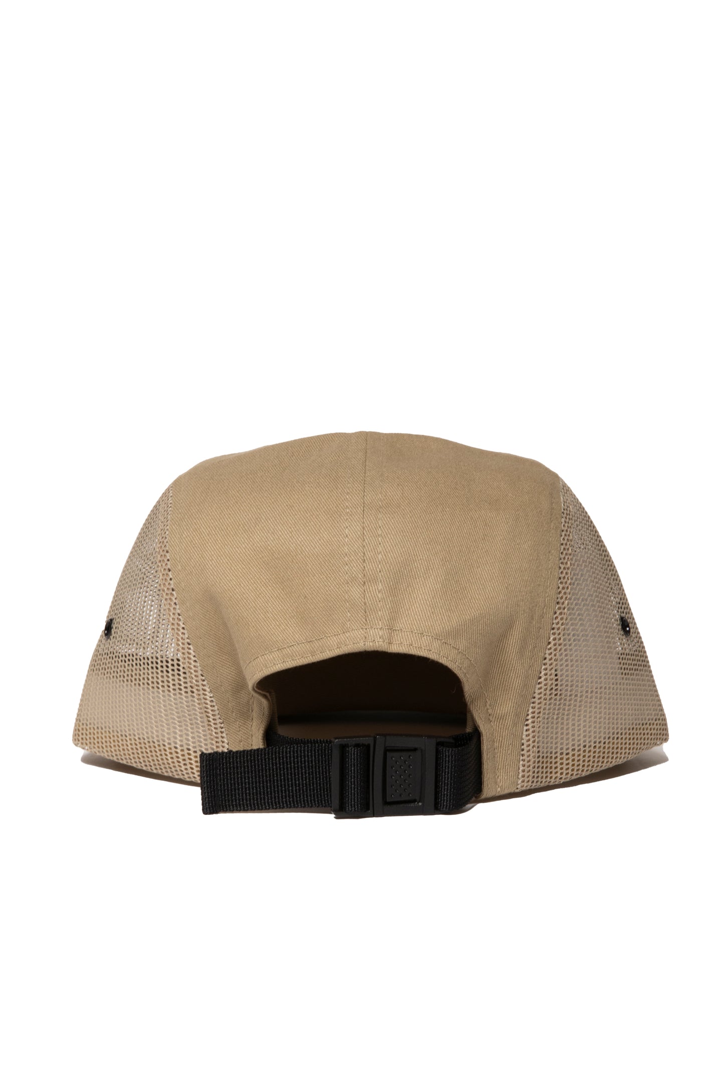 SIDE LOGO EMB MESH JOCKEY CAP KHAKI