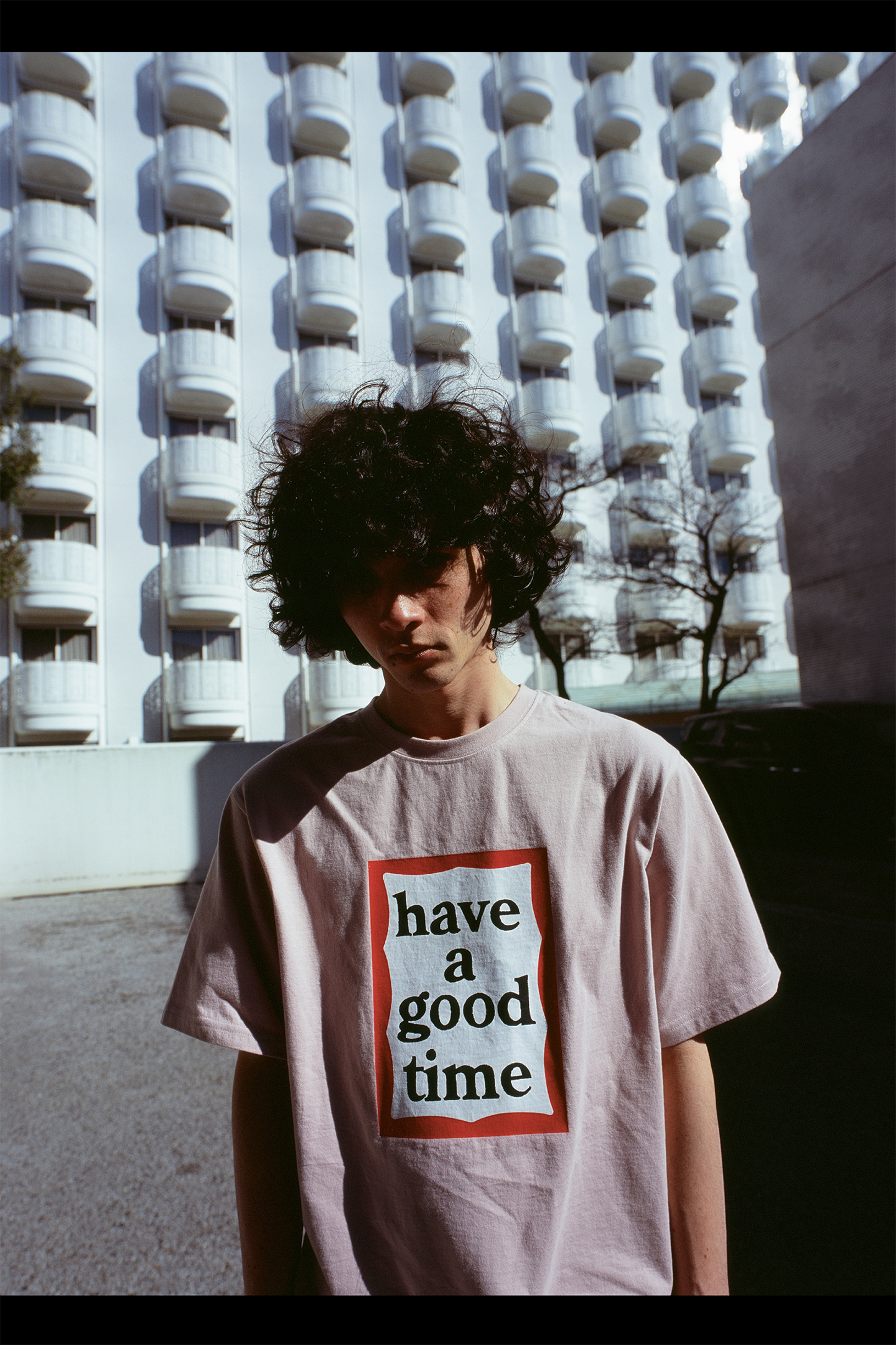 FRAME S/S TEE ASH PINK