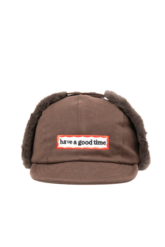 SIDE FRAME FLIGHT CAP BROWN