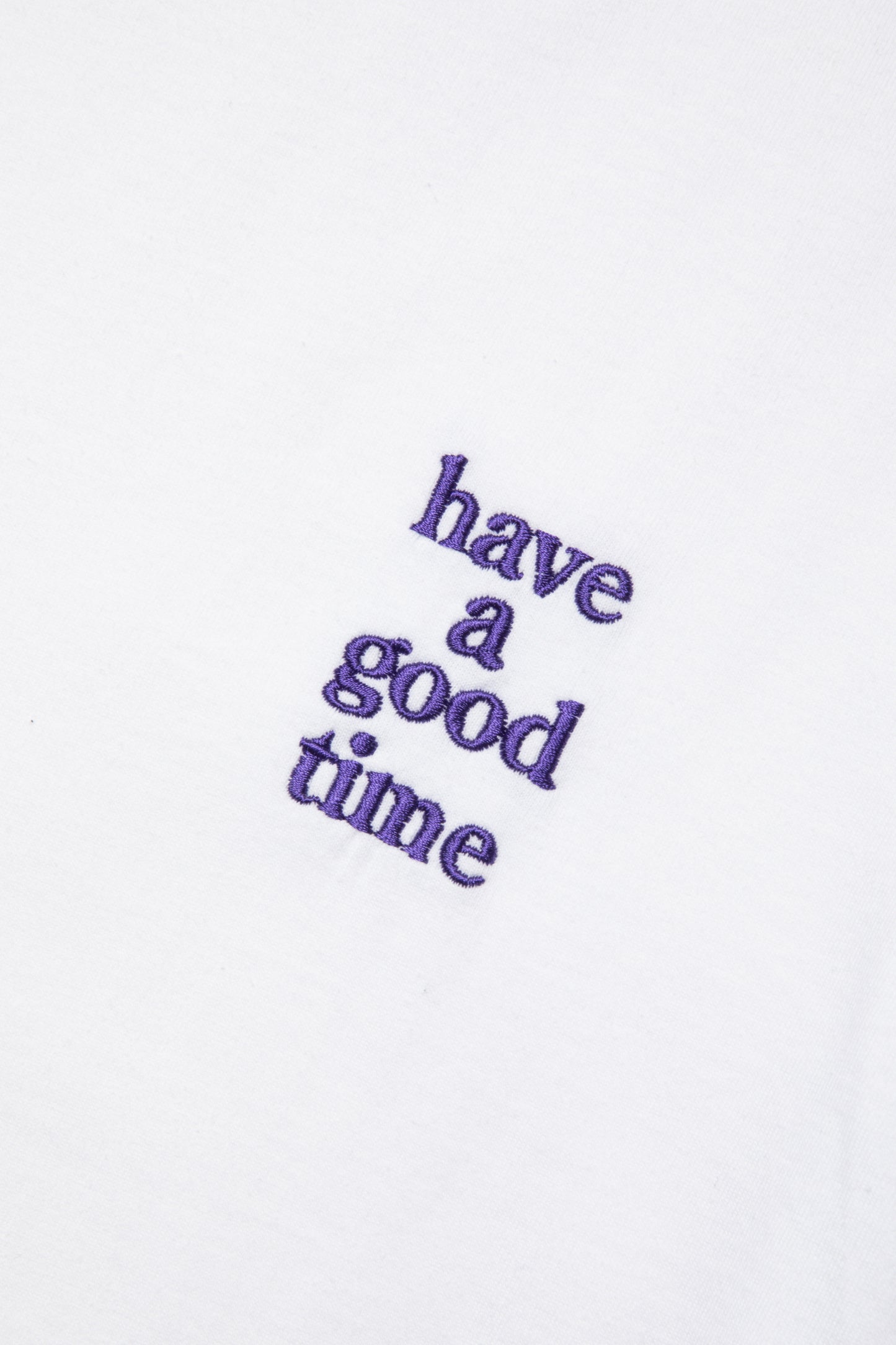 MINI LOGO EMBROIDERED S/S TEE WHITE/PURPLE