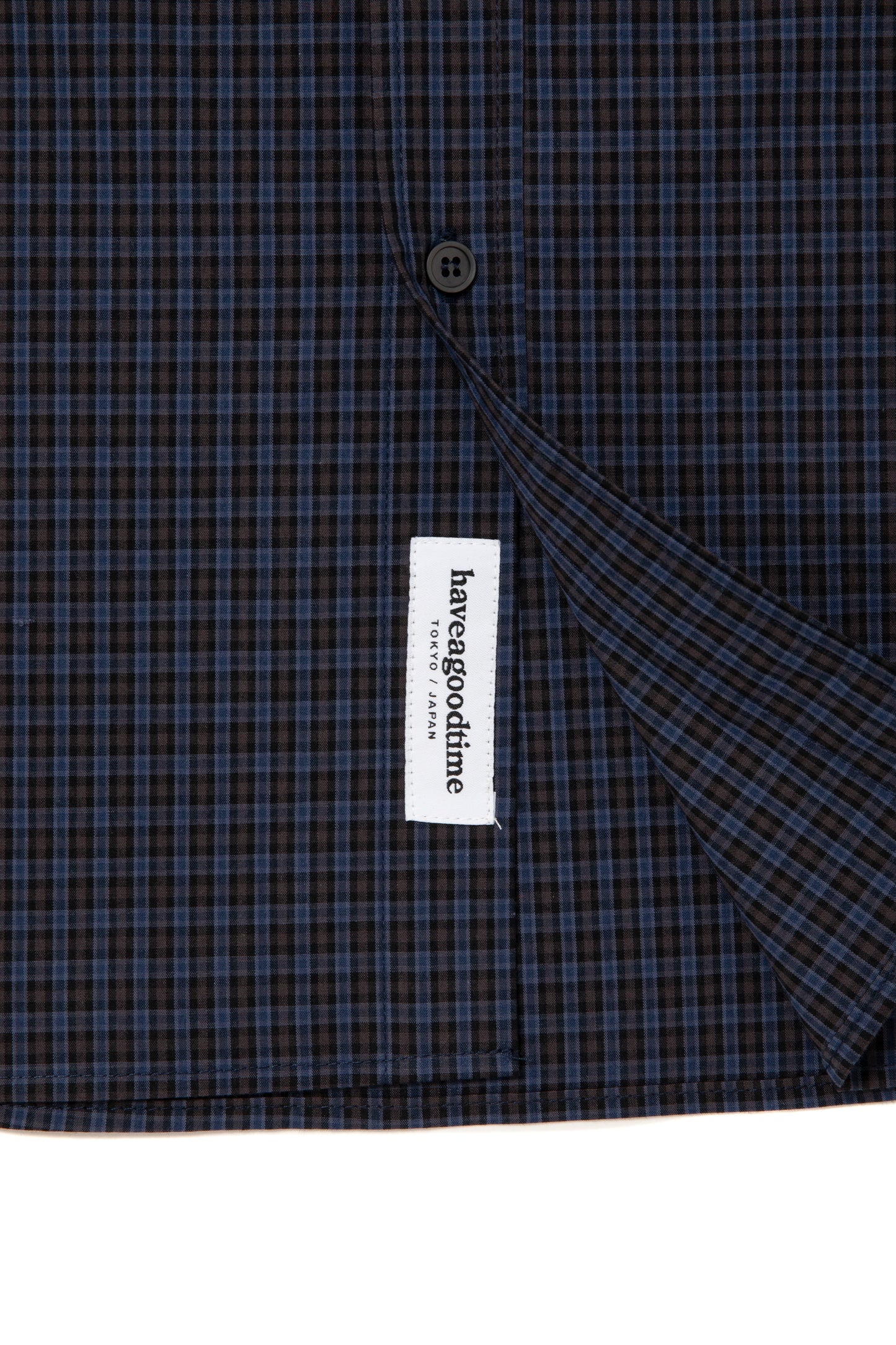 HOMIES SIDE LOGO B.D CHECK SHIRT MIDNIGHT
