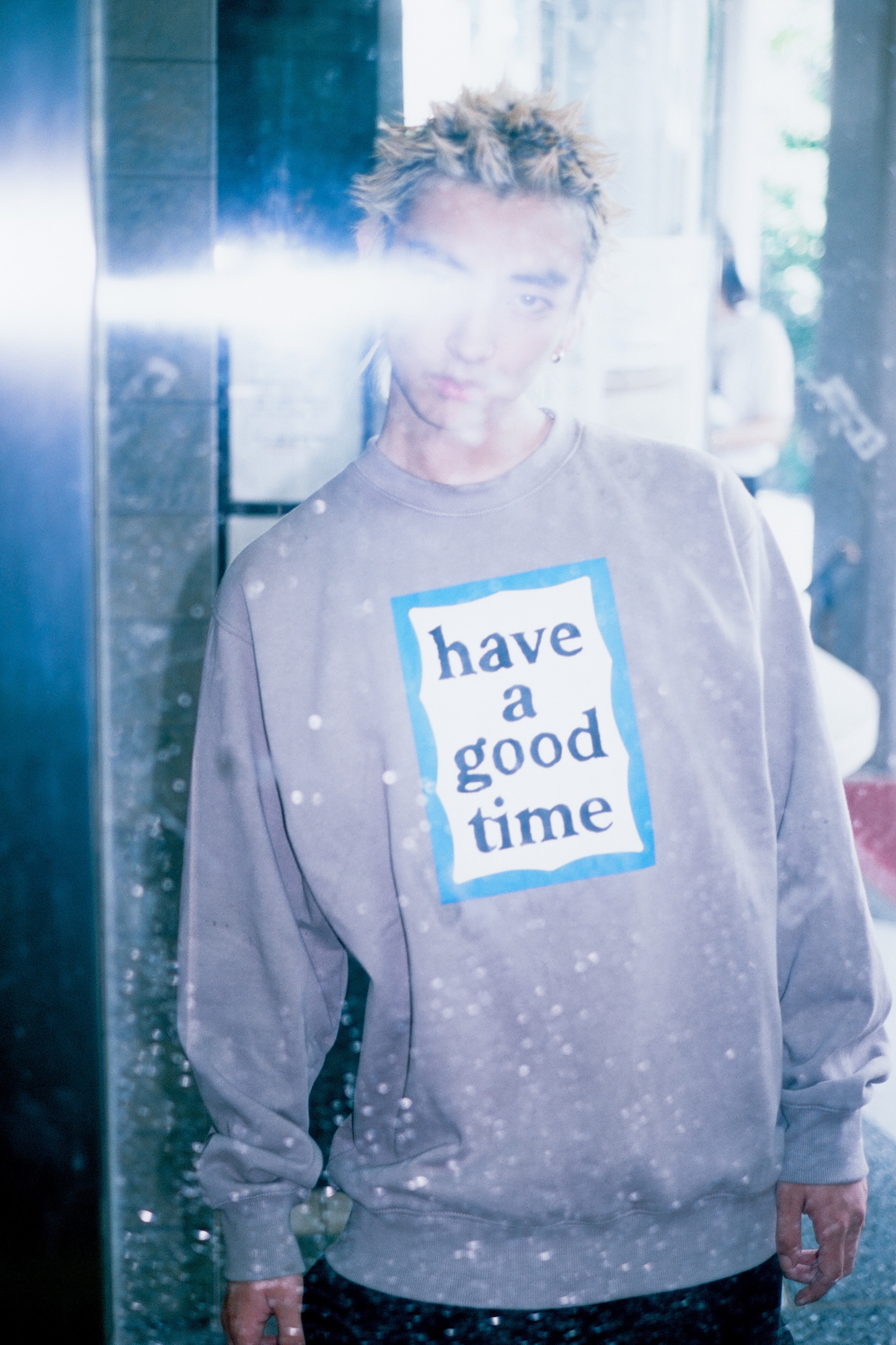 BLUE FRAME CREWNECK FL GREIGE