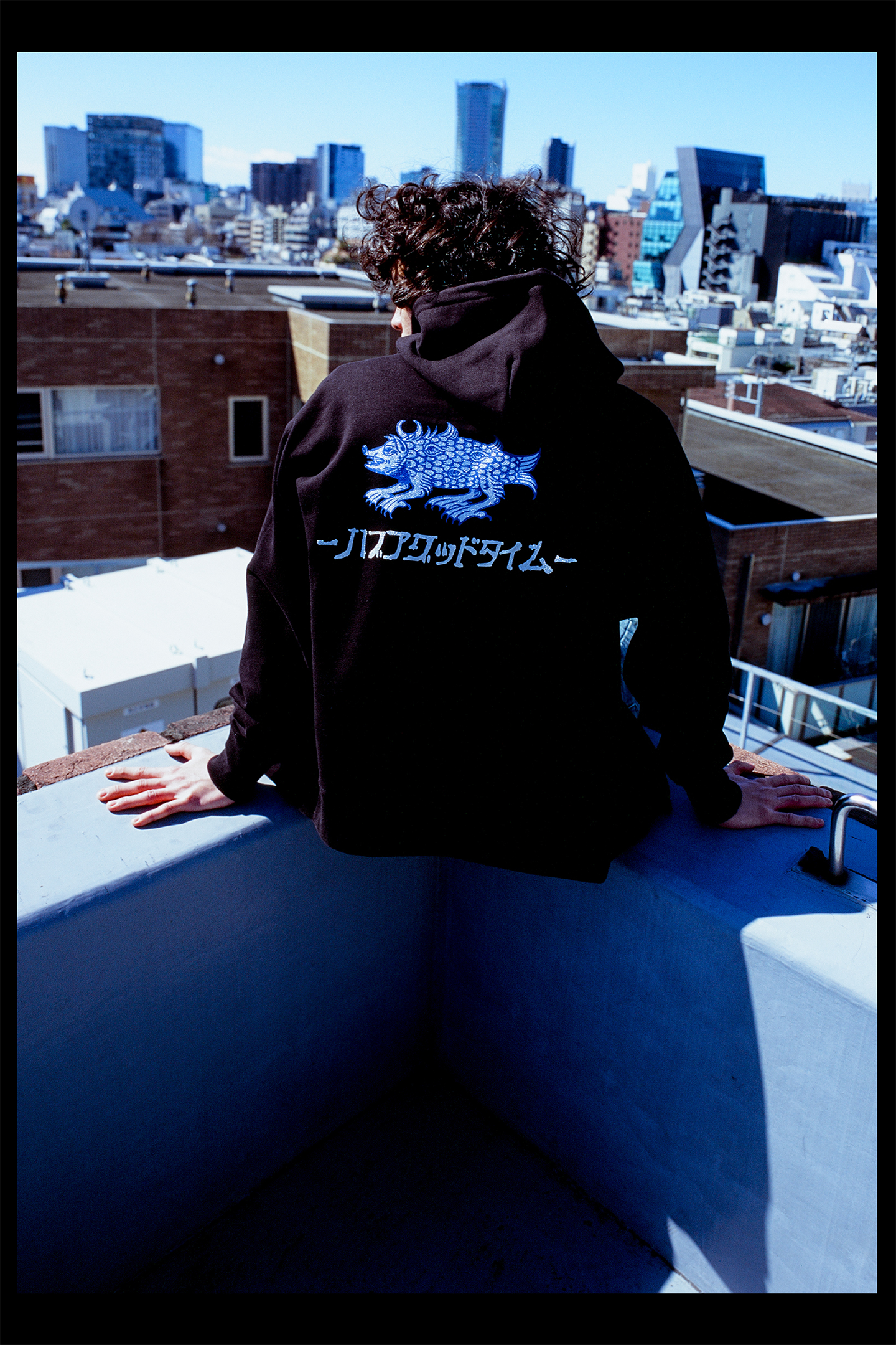 CYCLING MONSTER ZIP UP HOODIE CO BLACK