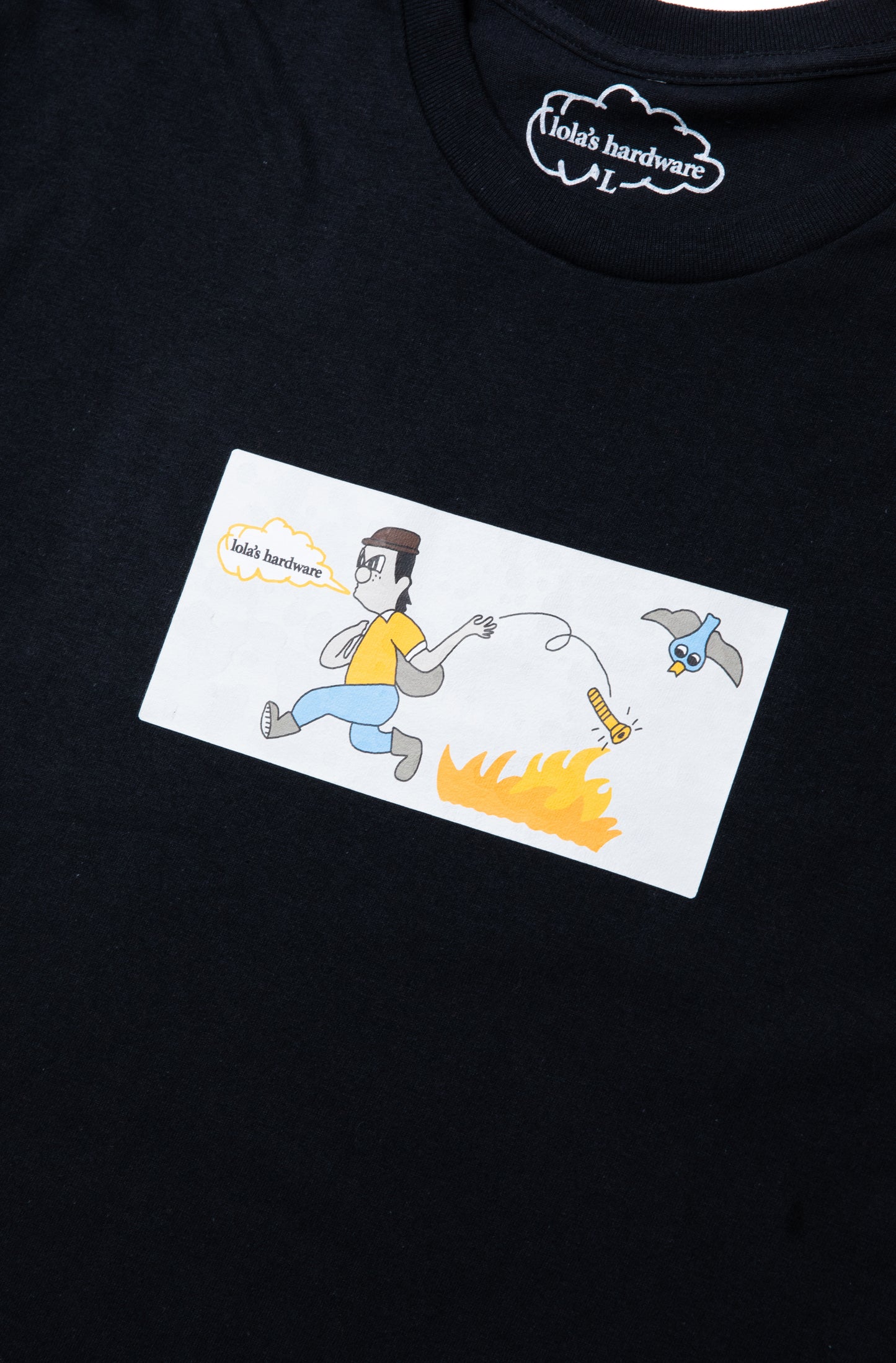 LOLAS FLICK CIGGIE TEE BLACK