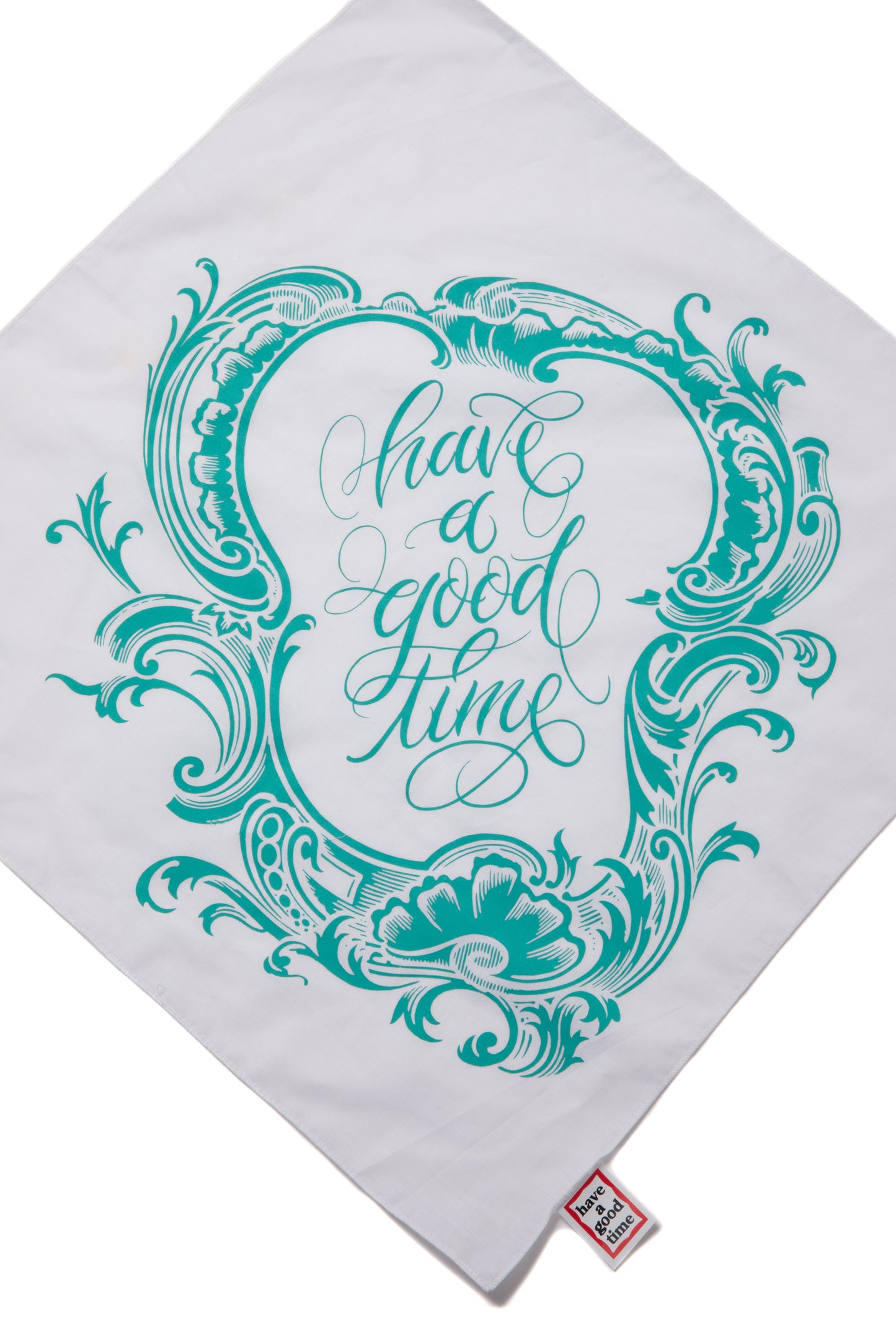 EMBLEM LOGO BANDANA WHITE