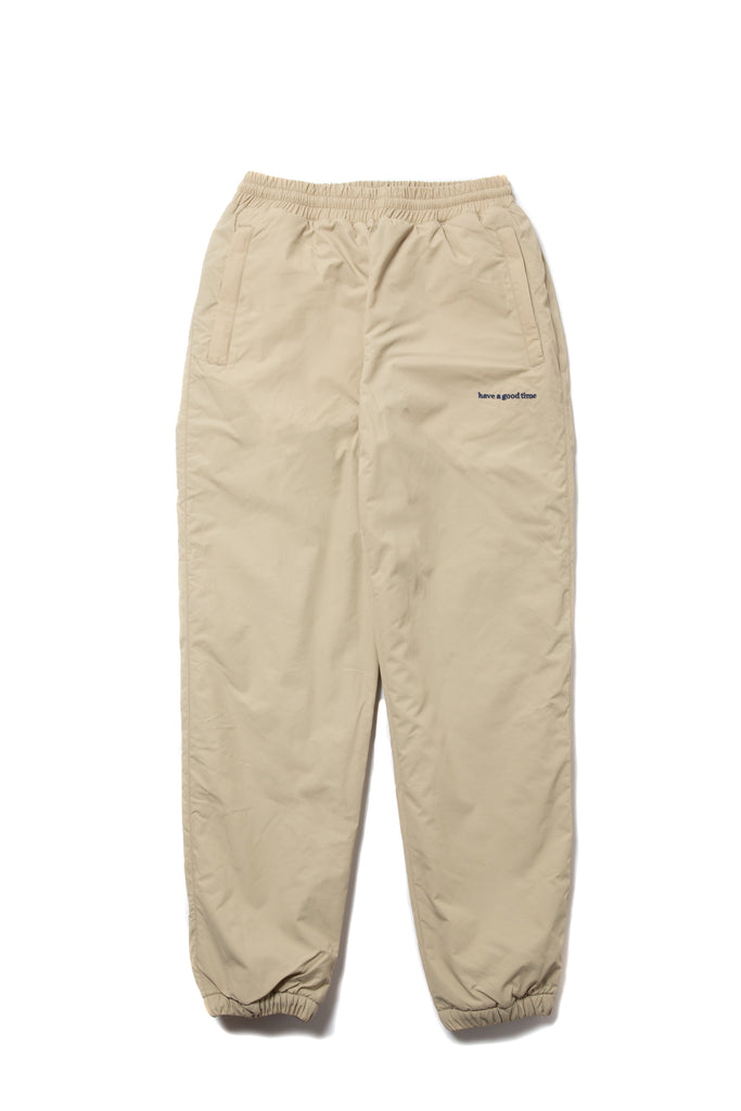 SIDE LOGO INNER FLEECE PANTS TAN – have a good time