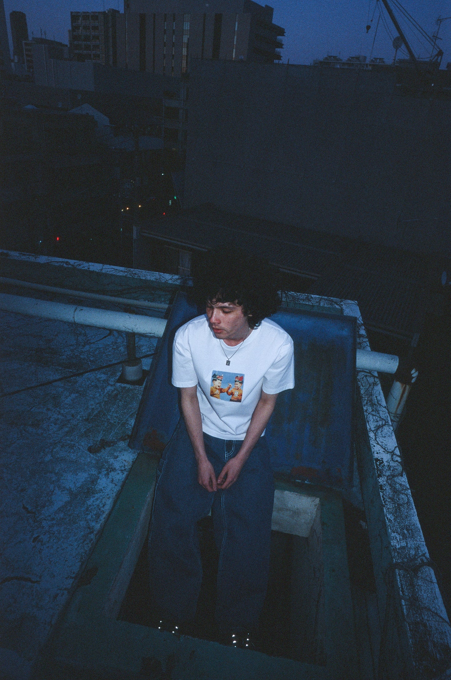 MONSTER HELMET S/S TEE WHITE