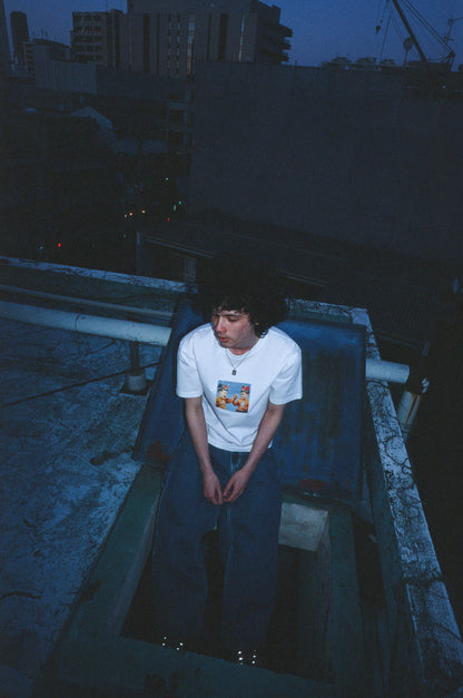 MONSTER HELMET S/S TEE WHITE