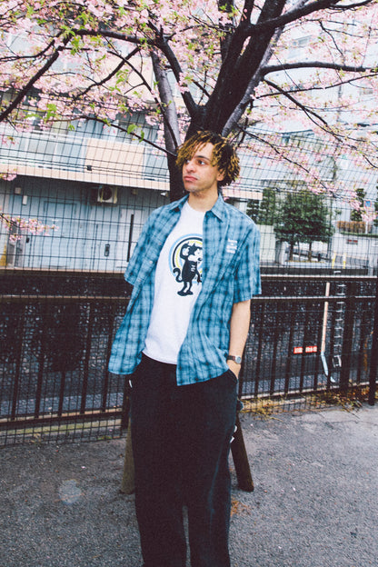 SUPER CATS LOGO S/S TEE WHITE