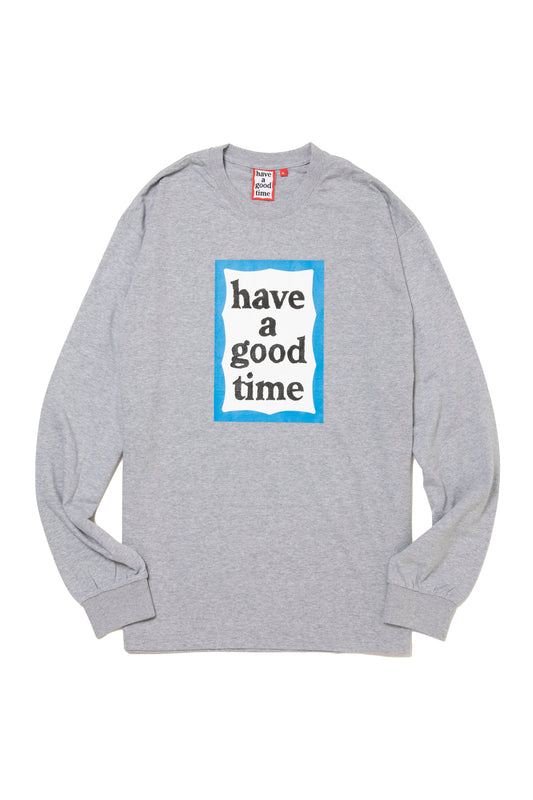 BLUE FRAME L/S TEE HEATHER GRAY
