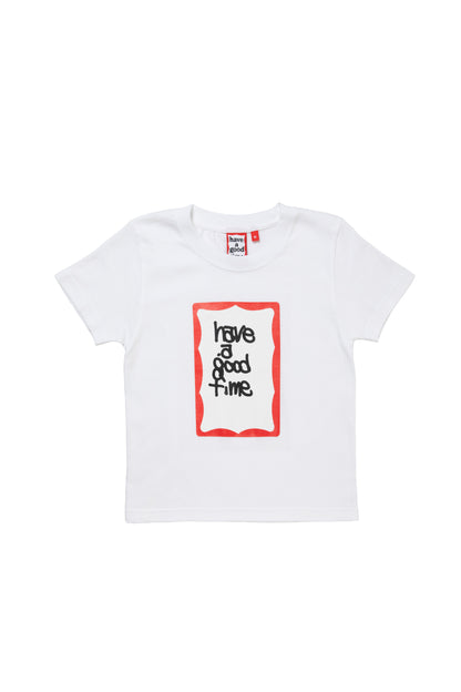 HANDSTYLE FRAME STICKER KIDS S/S TEE WHITE