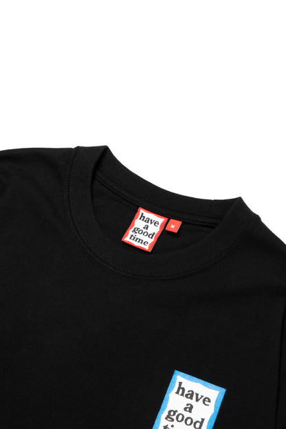 MINI BLUE FRAME L/S TEE BLACK