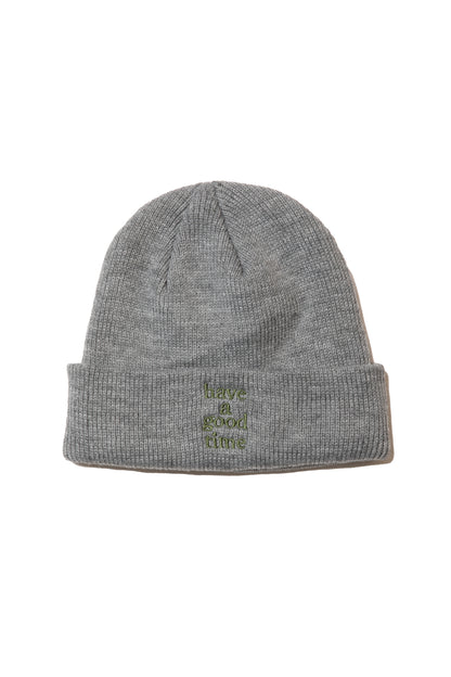 LOGO BEANIE HEATHER GRAY