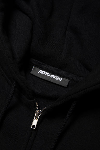 2025 DILL COLLAGE ZIP HOODIE BLACK
