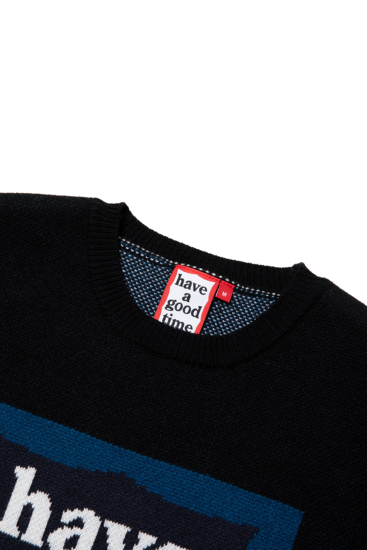 STAR TEAM x have a good time KNIT SWEATER BLACK