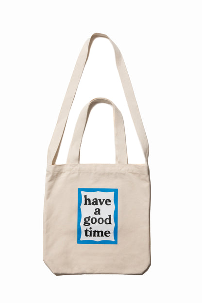 BLUE FRAME CANVAS 2WAY TOTE NATURAL O/S
