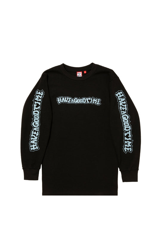 HOMIES SIDE LOGO THERMAL L/S TEE BLACK