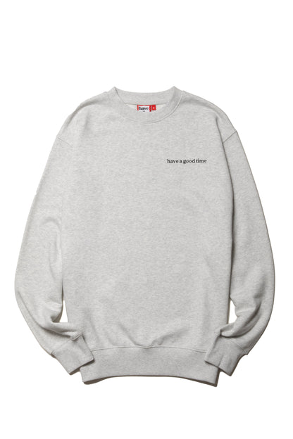 POPPY LOGO CREWNECK CO ASH GRAY