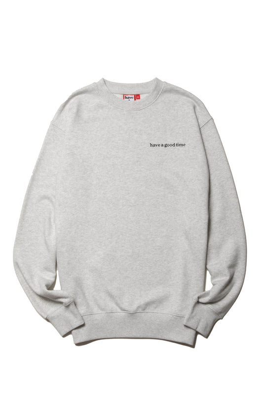POPPY LOGO CREWNECK CO ASH GRAY