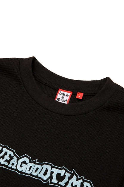 HOMIES SIDE LOGO THERMAL L/S TEE BLACK