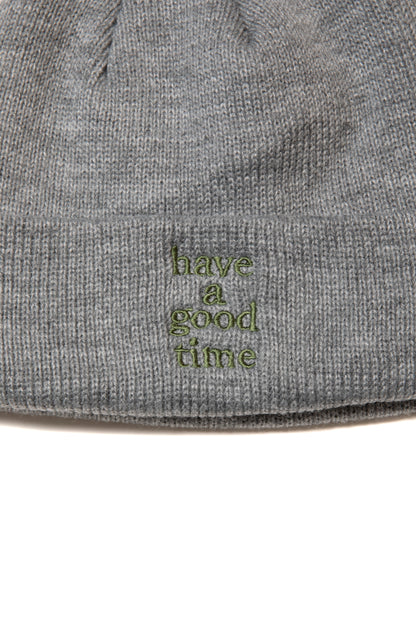 LOGO BEANIE HEATHER GRAY