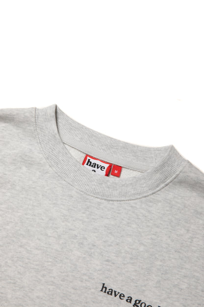 POPPY LOGO CREWNECK CO ASH GRAY