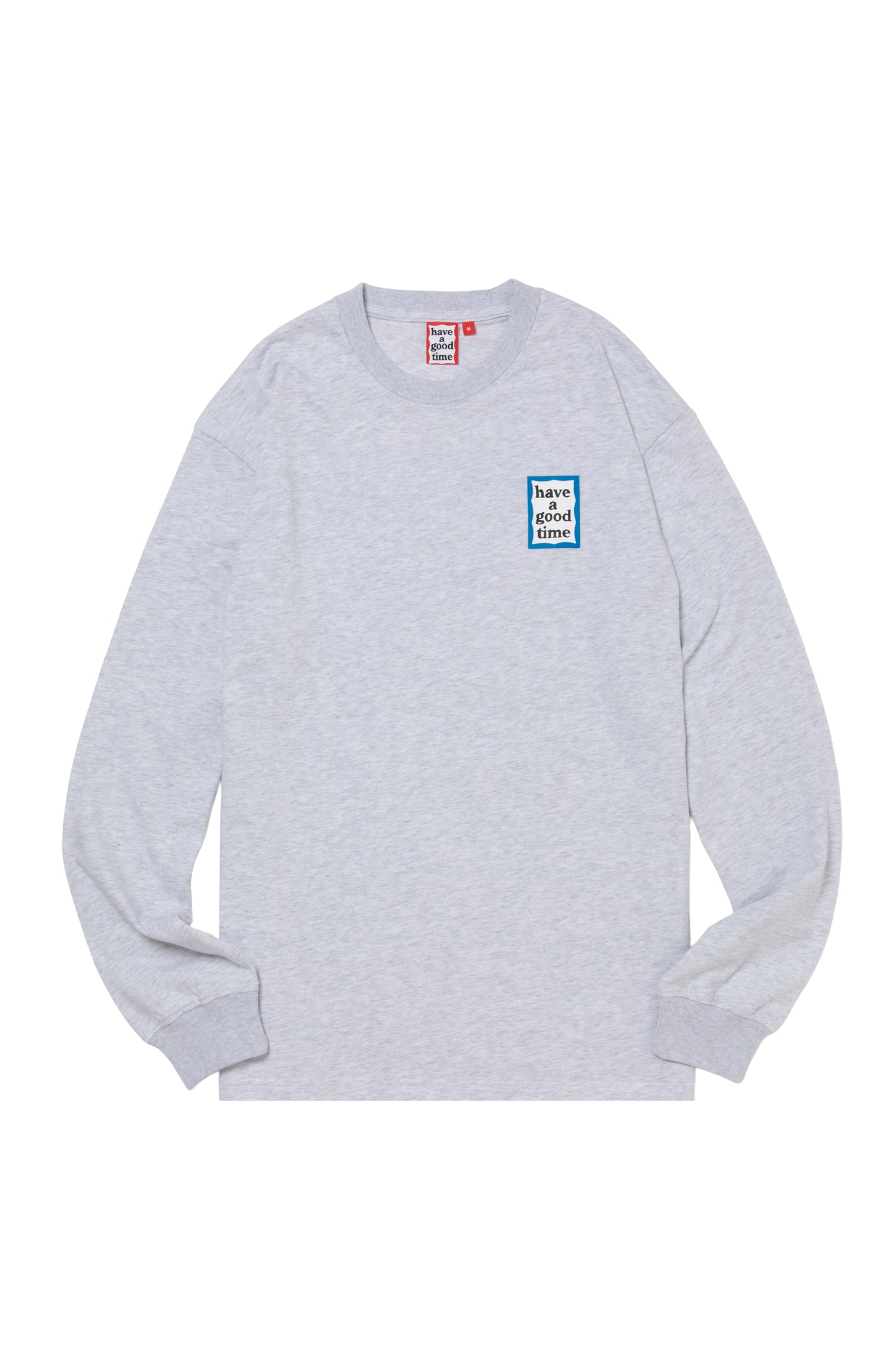 MINI BLUE FRAME L/S TEE ASH GRAY