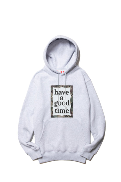 CAMO FRAME PULLOVER HOODIE FL ASH GRAY