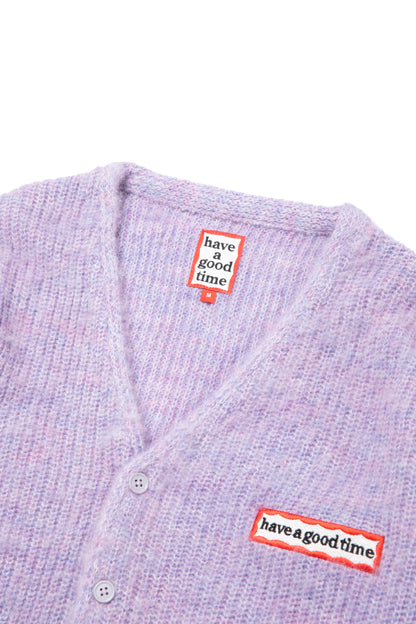 SIDE FRAME CARDIGAN PURPPLE