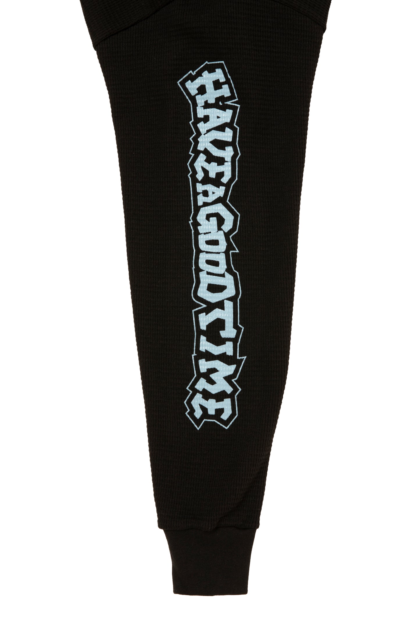 HOMIES SIDE LOGO THERMAL L/S TEE BLACK