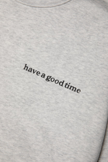 POPPY LOGO CREWNECK CO ASH GRAY