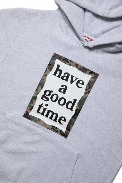 CAMO FRAME PULLOVER HOODIE FL ASH GRAY