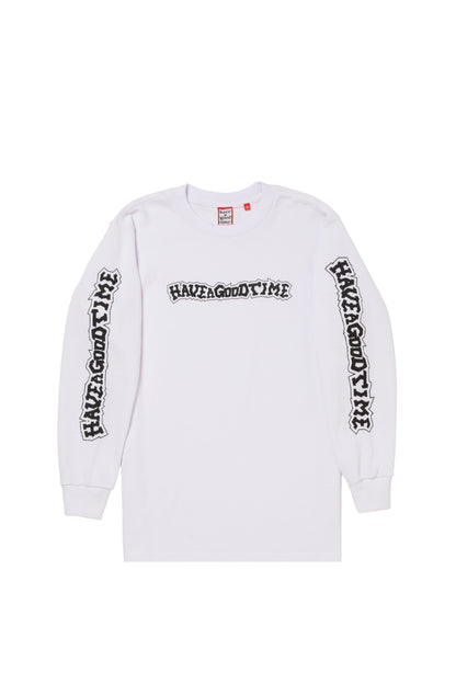 HOMIES SIDE LOGO THERMAL L/S TEE WHITE