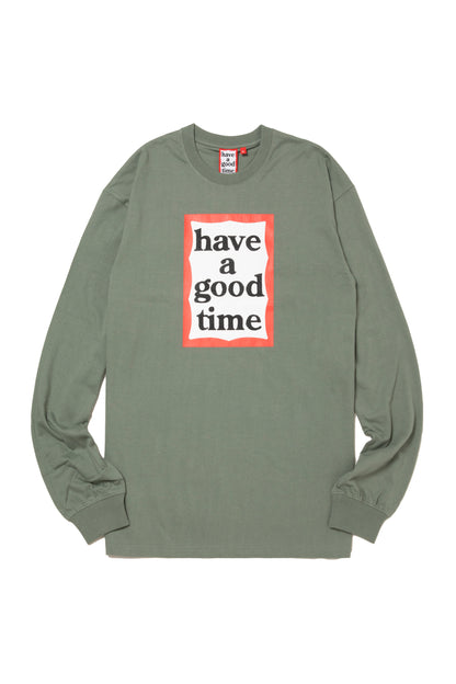 FRAME L/S TEE GRASS GREEN