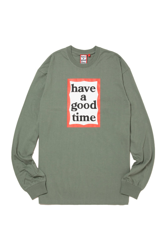 FRAME L/S TEE GRASS GREEN