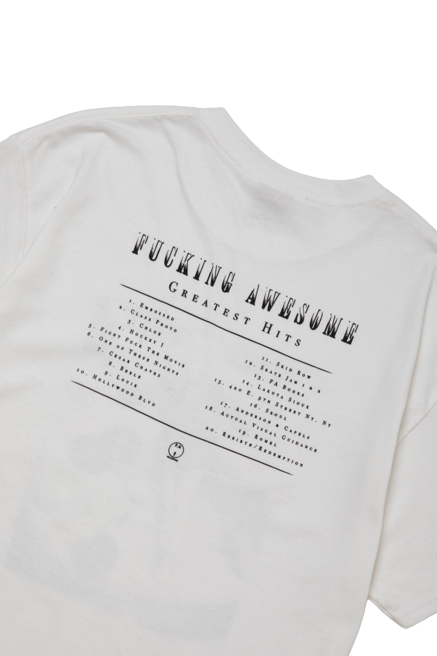 FA GREATEST HITS TEE WHITE