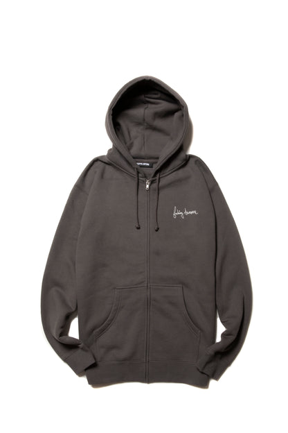 2025 DILL COLLAGE ZIP HOODIE CHARCOAL