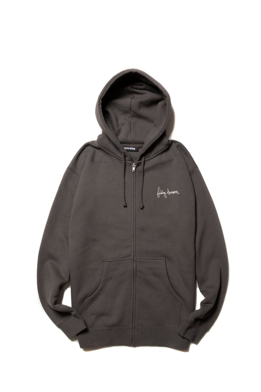 2025 DILL COLLAGE ZIP HOODIE CHARCOAL