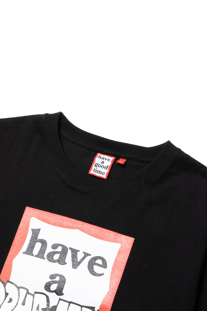 have a good time x BUDDHA MAFIA FRAME S/S TEE BLACK