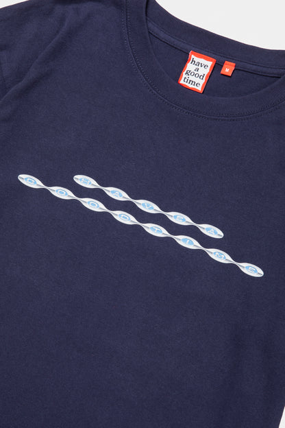 DRUM & BASS LOGO S/S TEE NAVY