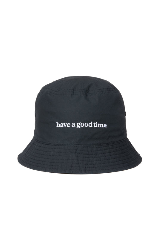 SIDE LOGO LIGHT BUCKET HAT BLACK