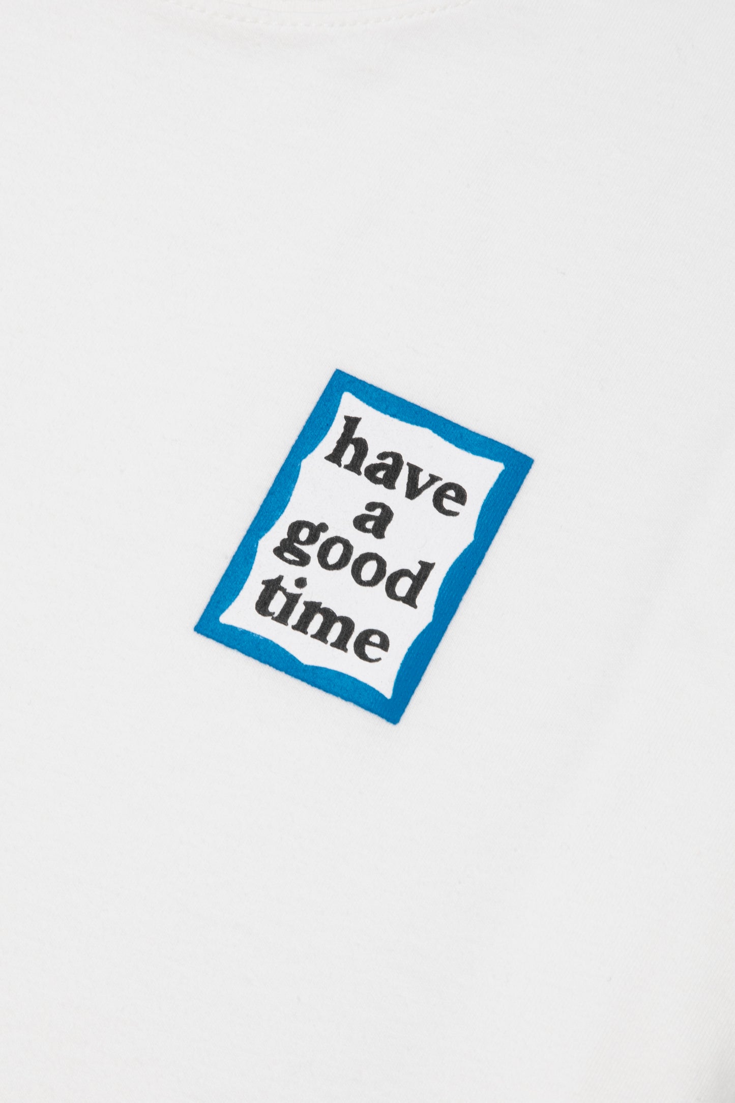 MINI BLUE FRAME L/S TEE WHITE