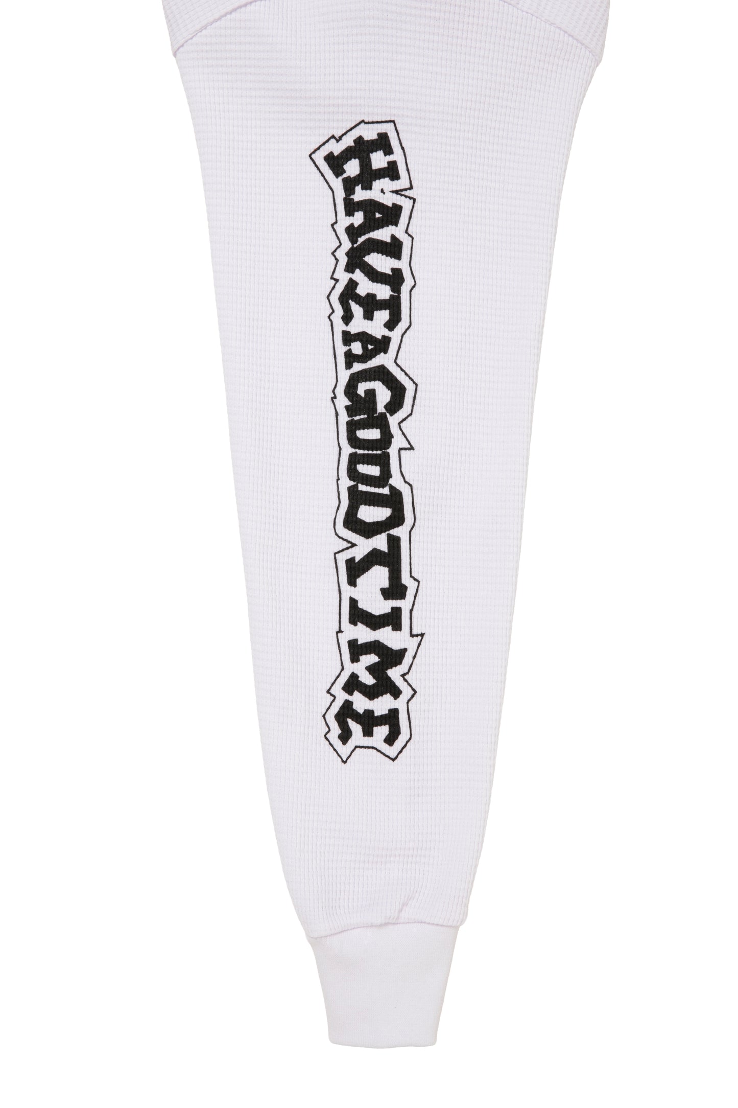 HOMIES SIDE LOGO THERMAL L/S TEE WHITE